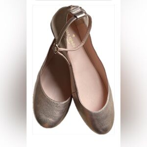 Kate Spade Gold Flats Sleek Minimalist Design